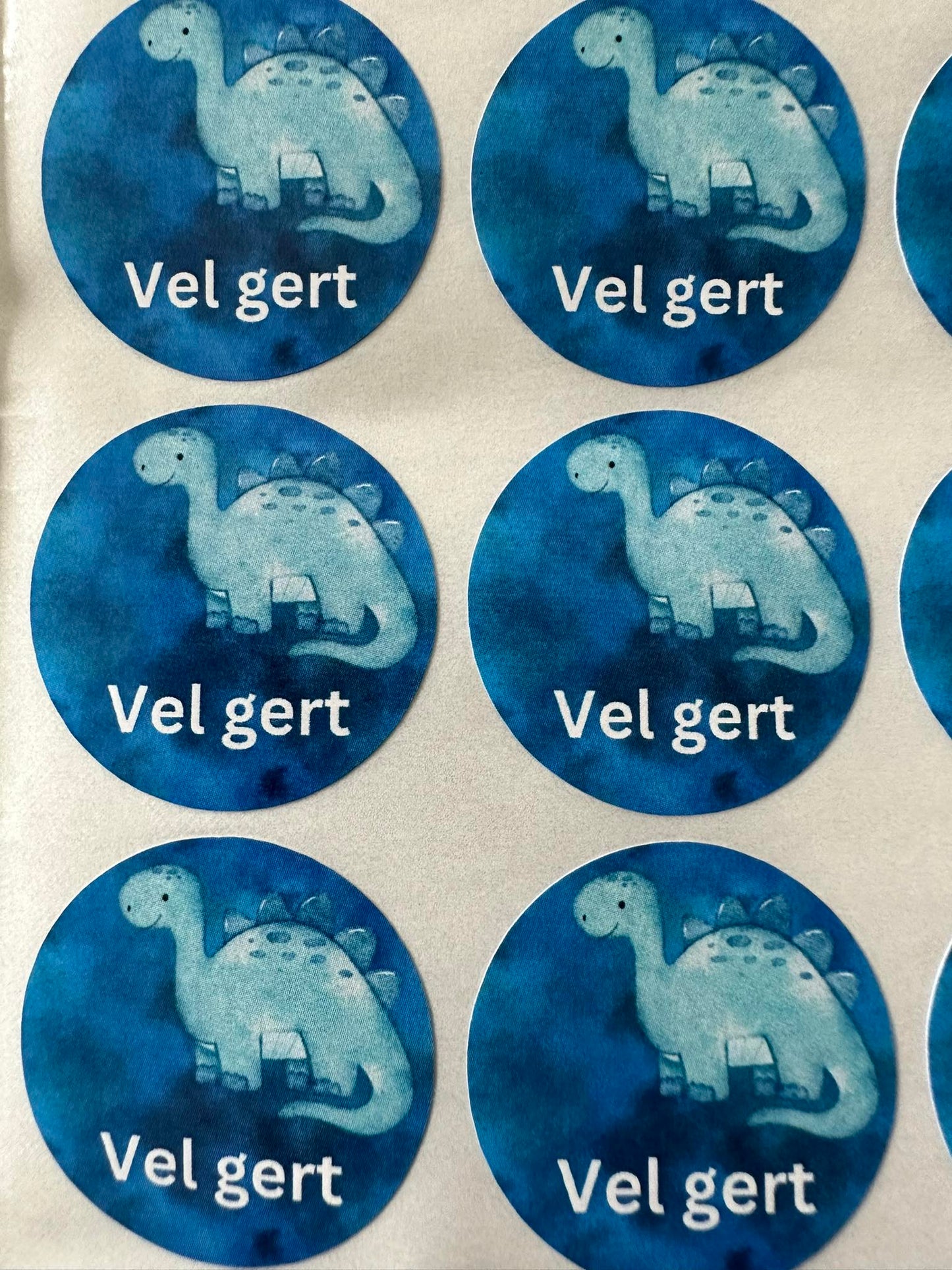 Risaeðlu límmiðar -Vel gert-