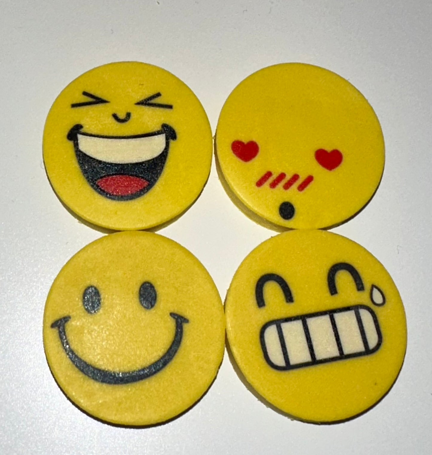 Emoji strokleður 4stk