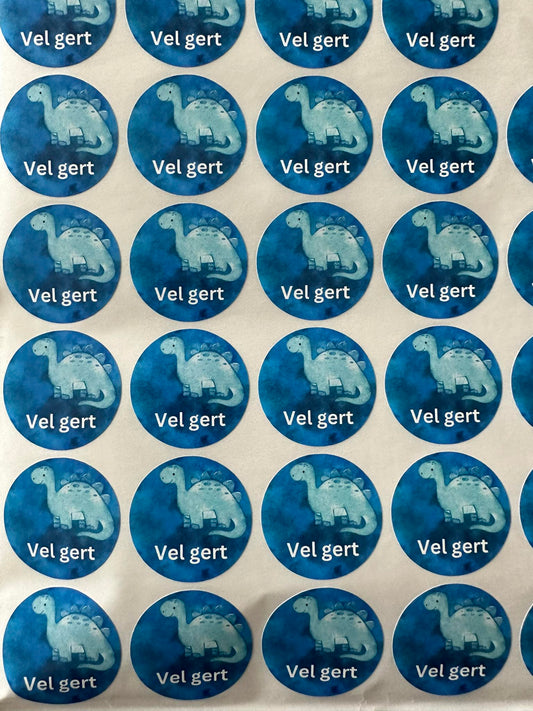 Risaeðlu límmiðar -Vel gert-